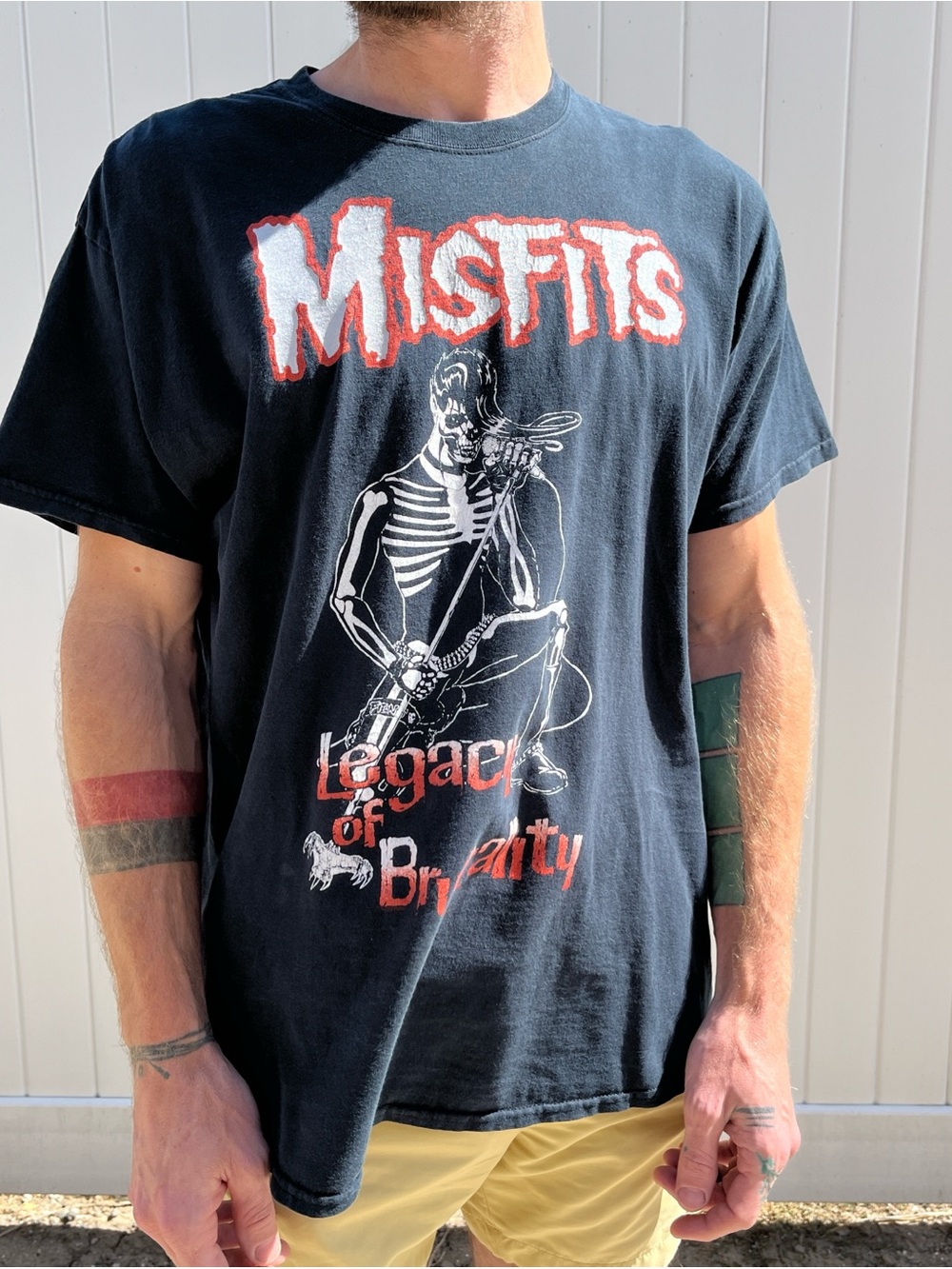 Men's Black Graphic Tee - Legacy of Brutality